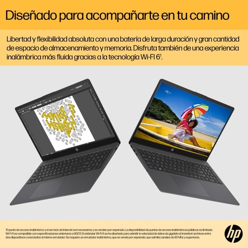 HP 15-FC0014NS RYZEN 3-7320U Azul - Ordenador Portátil 15.6" 8GB 512GB