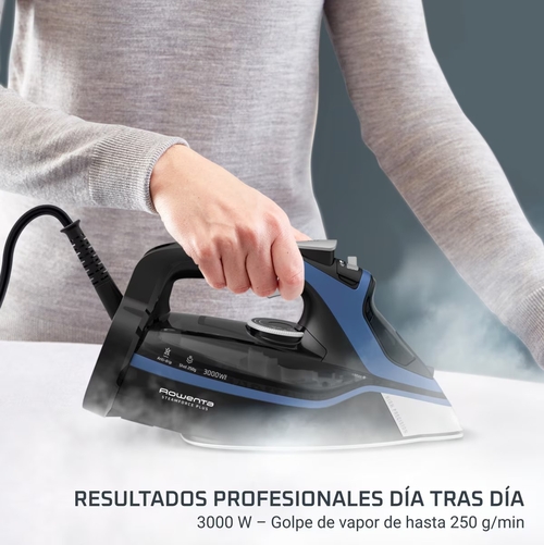 ROWENTA  DW9411D1 Steamforce Plus Negro - Plancha de Vapor 3000W + Quitapelusas