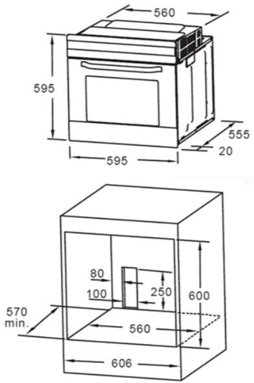 KROMSLINE KVI-32-B-60 + KHM-900-D-IX-G - Conjunto Vitrocerámica de Inducción + Horno INOX