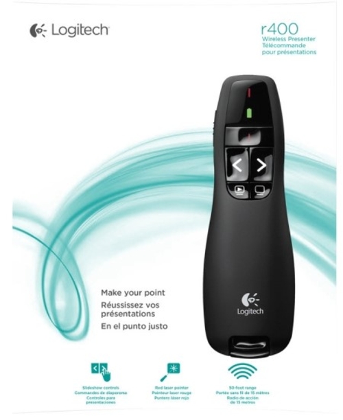 LOGITECH R400 Negro - Puntero Láser Wireless