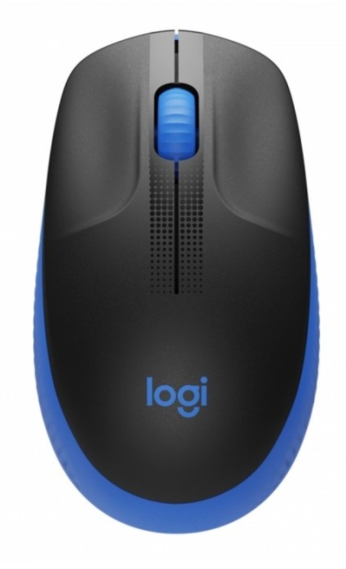 LOGITECH M190 Negro-Azul - Ratón Inalámbrico