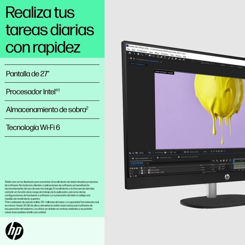 HP 27-CR0034NS INTEL CORE i5-1335UNS - Ordenador Sobremesa 27" 16GB 512GB