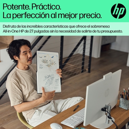 HP 27-CR0034NS INTEL CORE i5-1335UNS - Ordenador Sobremesa 27" 16GB 512GB