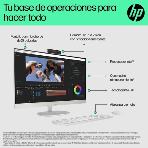 HP 27-CR0034NS INTEL CORE i5-1335UNS - Ordenador Sobremesa 27" 16GB 512GB