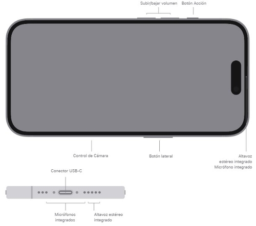 APPLE iPHONE 16 Blanco 128GB 8GB - Móvil 6.1" OLED