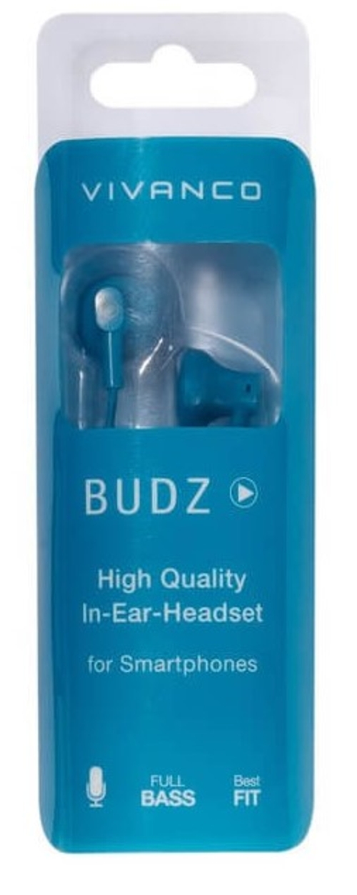 VIVANCO 38927 BUDZ Azul - Auricular Con Cable