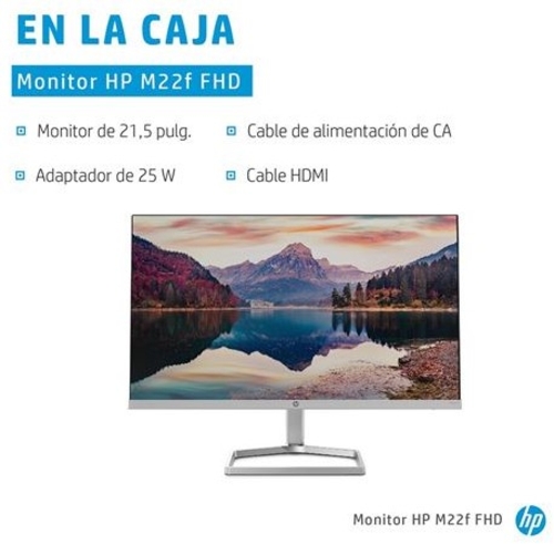 HP M22F Plata - Monitor 21.5" FULL HD