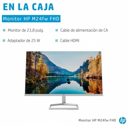 HP M24FW Plata - Monitor 23.8" FULL HD