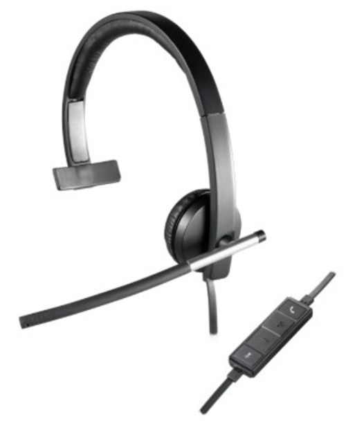 Auriculares de Diadema LOGITECH H650E Negro Con Cable