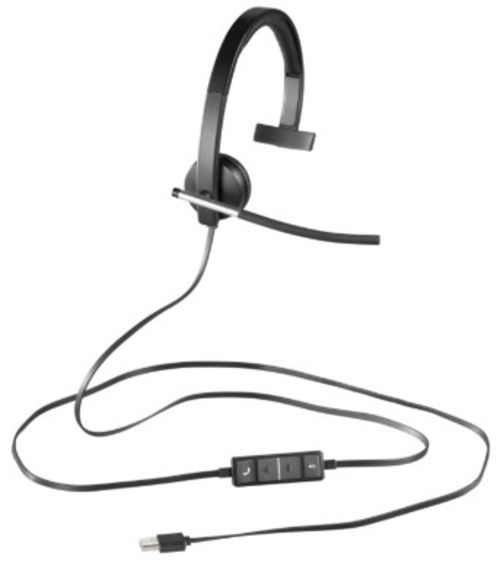 Auriculares de Diadema LOGITECH H650E Negro Con Cable