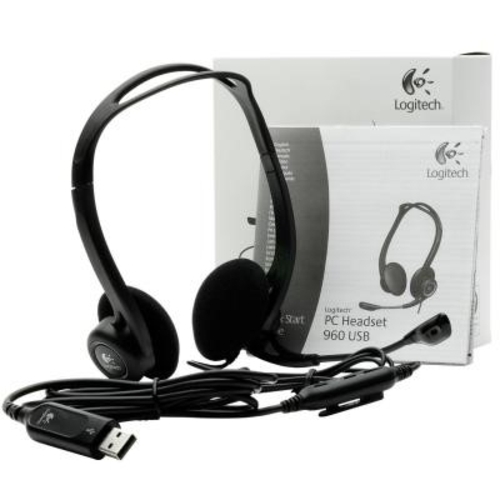 LOGITECH PC 960 Negro - Auricular de Diadema Con Cable