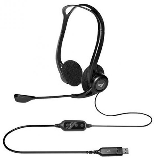 LOGITECH PC 960 Negro - Auricular de Diadema Con Cable