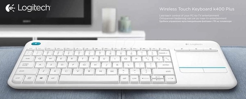 LOGITECH K400 PLUS - Teclado Blanco