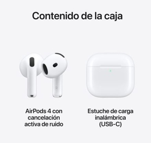 Auricular Inalámbrico APPLE AIRPODS 4ª GEN Blanco Estuche Lightning