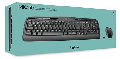 LOGITECH ML-330 Negro - Teclado + Ratón Inalámbrico