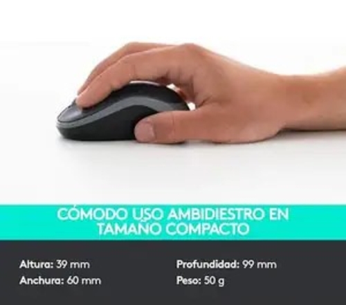 LOGITECH ML-330 Negro - Teclado + Ratón Inalámbrico