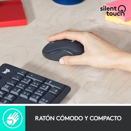 LOGITECH MK-295 Negro - Teclado + Ratón Inalámbrico