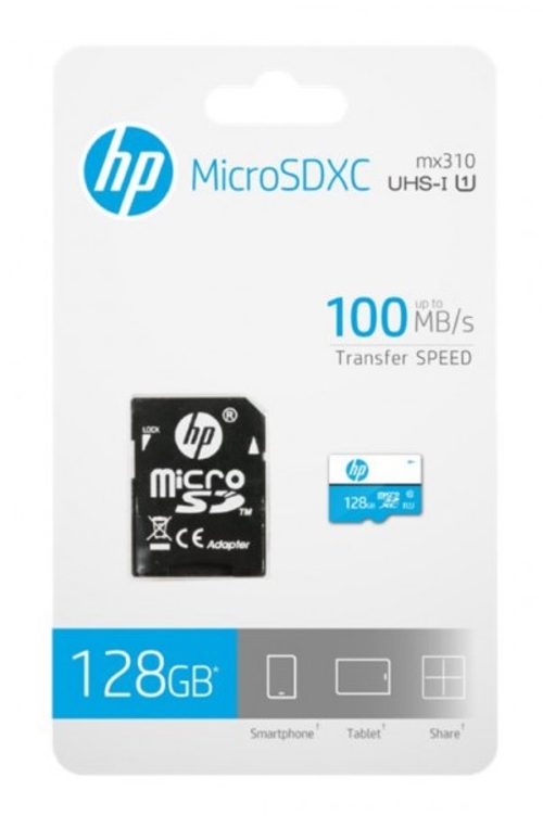 HP CL10 Blanco-Azul - Tarjeta de Memoria 128GB