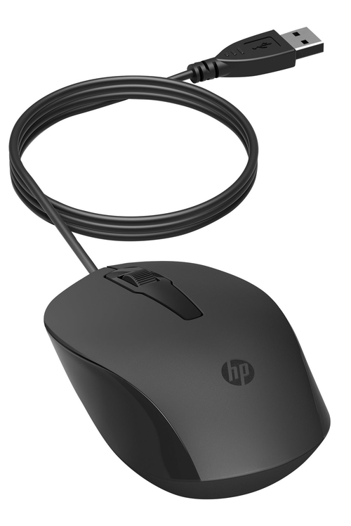 HP 150 WIRED Negro - Ratón 1600DPI