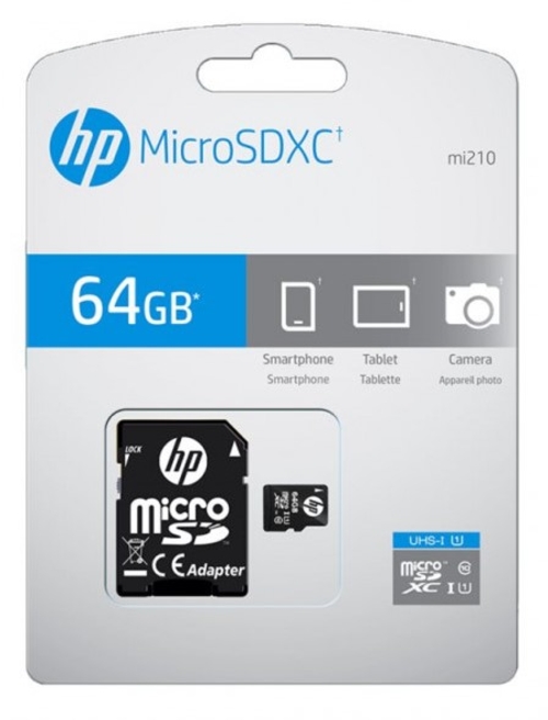 HP CI10 U1 Negro-Blanco - Tarjeta de Memoria 64GB