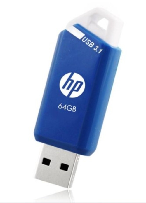 HP X755W Azul - Pendrive Triple Pack 64GB