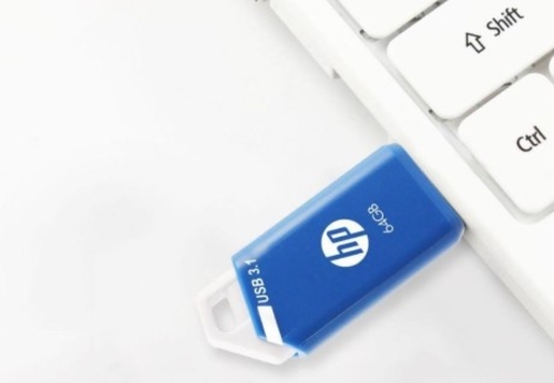HP X755W Azul - Pendrive Triple Pack 64GB