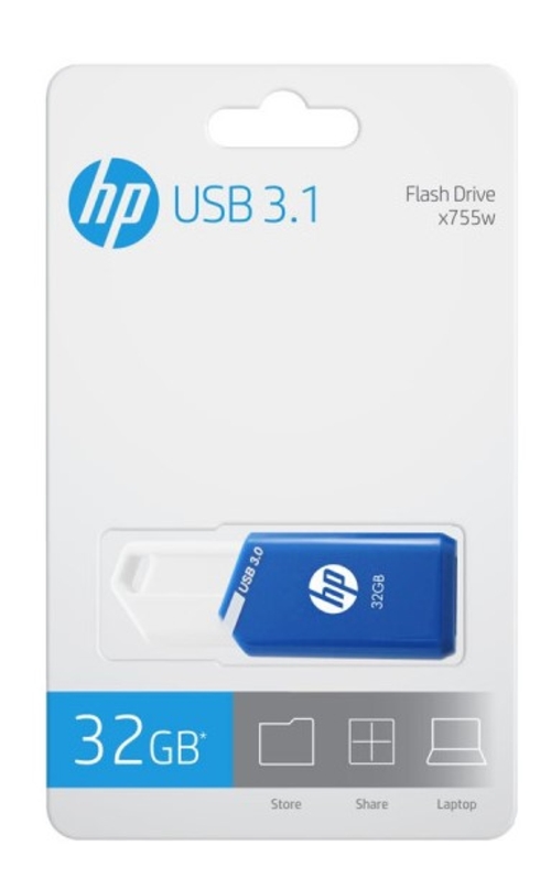 HP X755W Azul - Pendrive 32GB