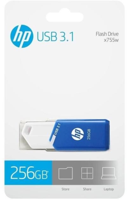 HP X755W Azul - Pendrive 256GB