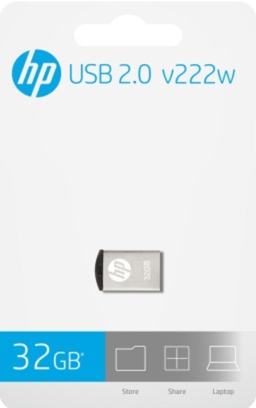 HP V222W Plata - Pendrive 32GB