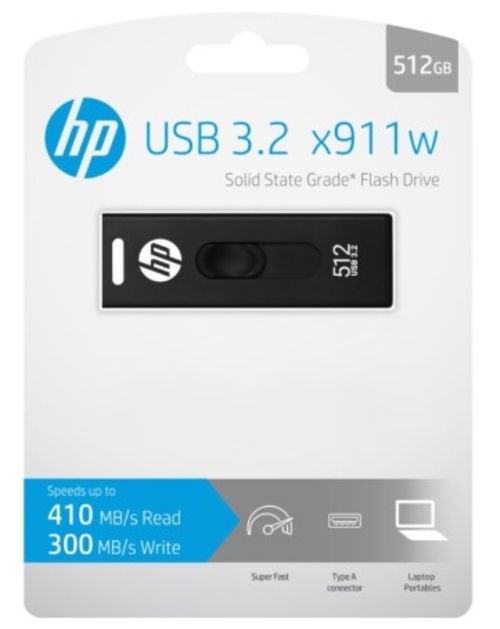 HP X911W Negro - Pendrive 512GB