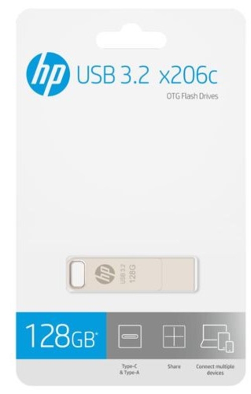 HP X206C Metal - Pendrive 128GB