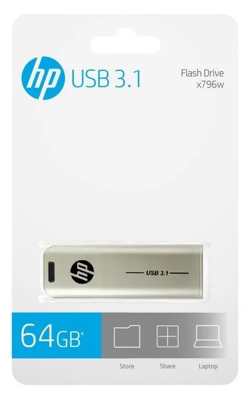 HP X796W Metal - Pendrive 64GB