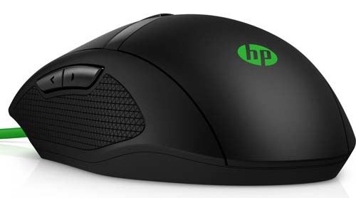 HP PAVILION 300 Negro-Verde - Ratón 5000 DPI