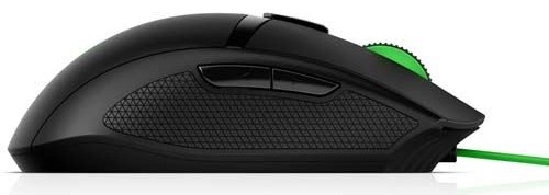 HP PAVILION 300 Negro-Verde - Ratón 5000 DPI