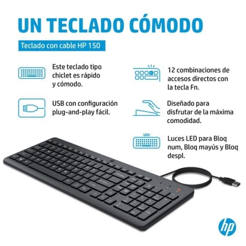 HP 150 - Teclado Negro