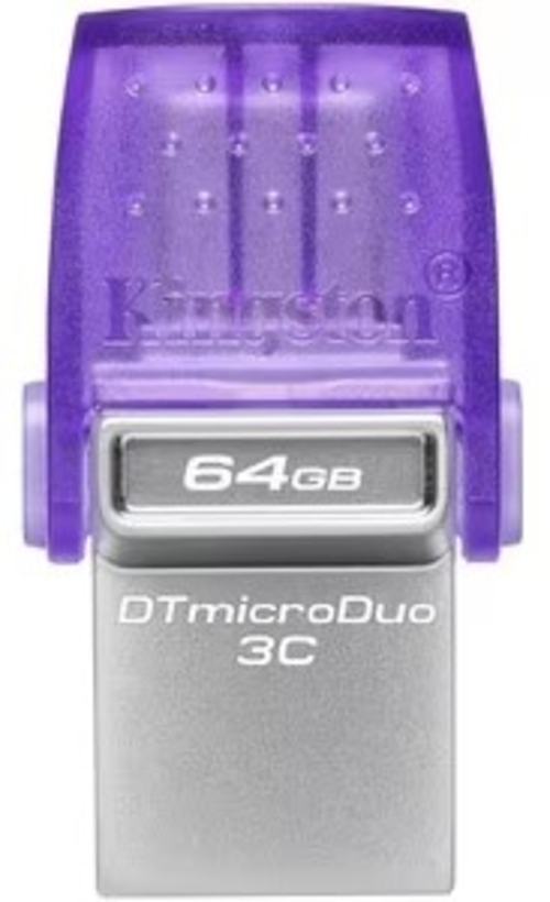 KINGSTON MICRODUO 3C Morado - Pendrive 64GB