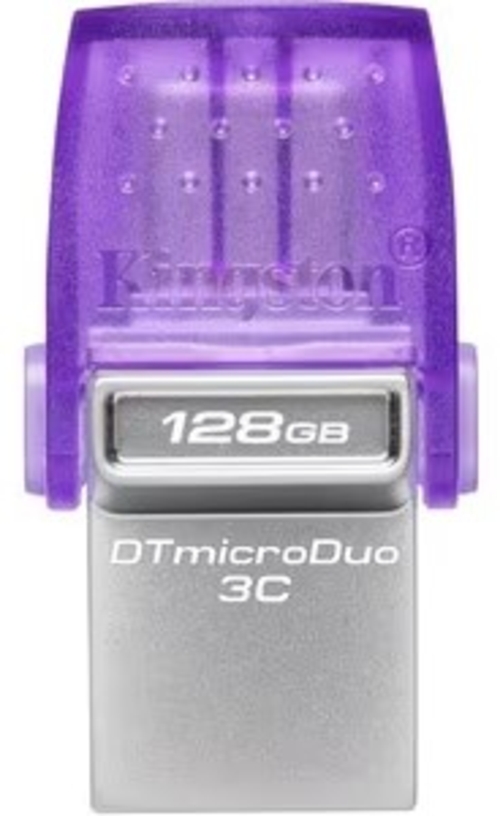 KINGSTON MICRODUO 3C Morado - Pendrive 128GB