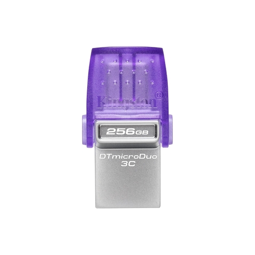 KINGSTON MICRODUO 3C Morado - Pendrive 256GB