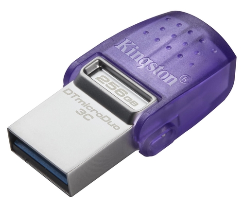 KINGSTON MICRODUO 3C Morado - Pendrive 256GB