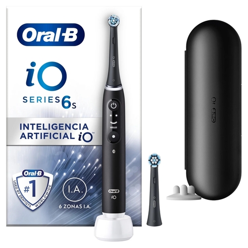 BRAUN ORAL B IO-6S Negro - Cepillo Eléctrico + Funda + Recambios