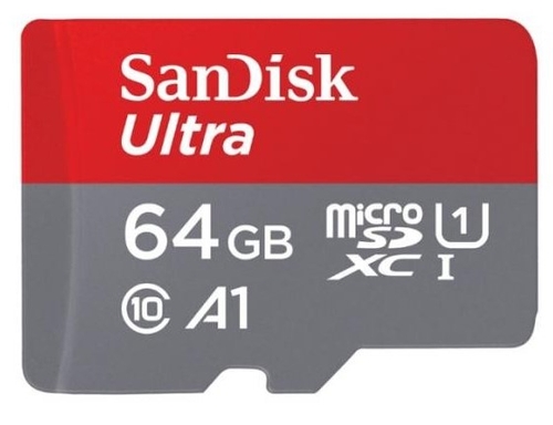 SANDISK MICROSD XC 64GB Negro - Tarjeta de Memoria + ADAPTADOR