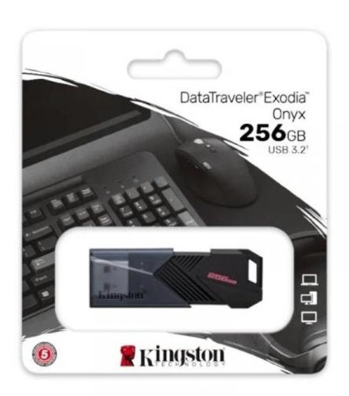 KINGSTON EXODIA ONYX Negro - Pendrive 256GB