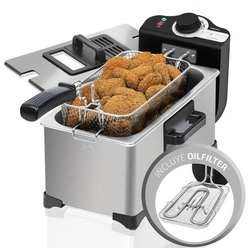 CECOTEC CLEANFRY FULL INOX - Freidora 2000W 3L