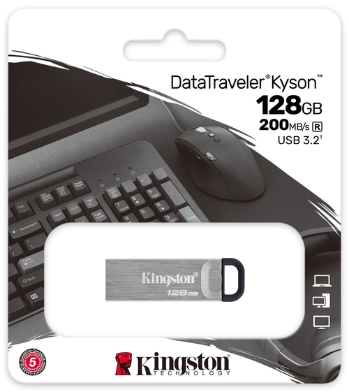 KINGSTON DATATRAVELER KYSON Plata - Pendrive 128GB