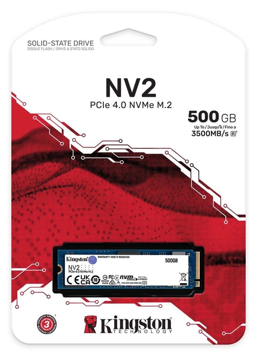 KINGSTON SSD NV2 PCIe 4.0 NVMe - Disco Duro 500GB