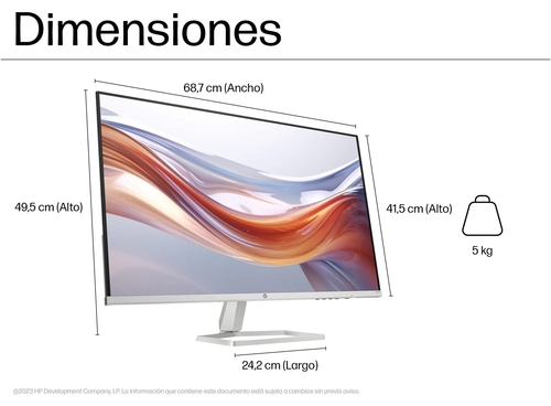 HP SERIE 5 532SF Plata - Monitor 31.5" FULL HD