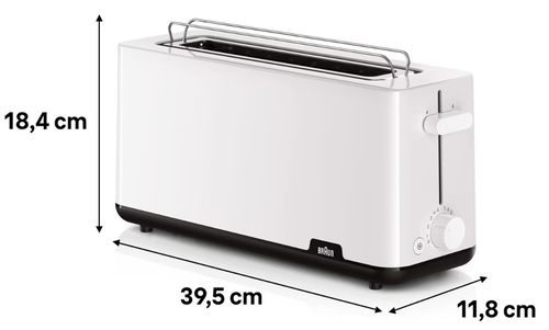 BRAUN HT1110WH Blanco - Tostador 1030W