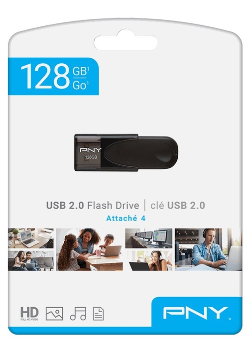 PNY ATTACHE 4 Negro - Pendrive 128GB