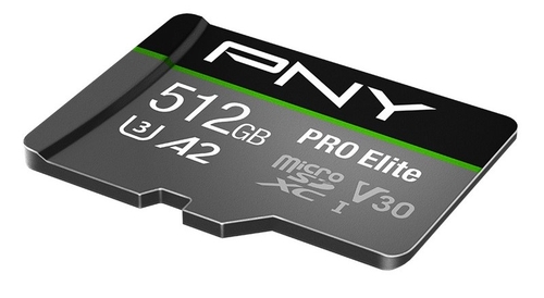 PNY PRO ELITE Clase 10 U3 Verde - Tarjeta de Memoria + Adaptador 512GB