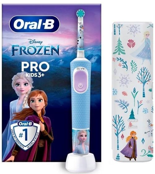 BRAUN ORAL B VITALITY PRO KIDS FROZEN - Cepillo Eléctrico + Funda de Viaje